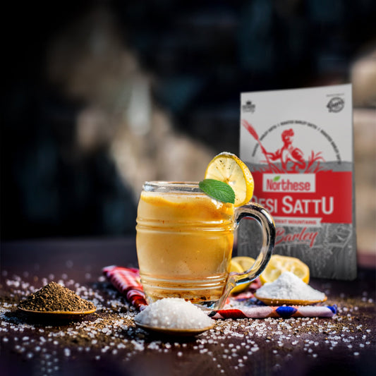 Namkeen Sattu Drink Recipe with Lemon, Mint & Cumin