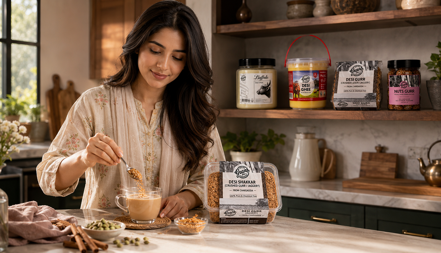 Ghee, Gurr & Shakkar Made the Honest Way
